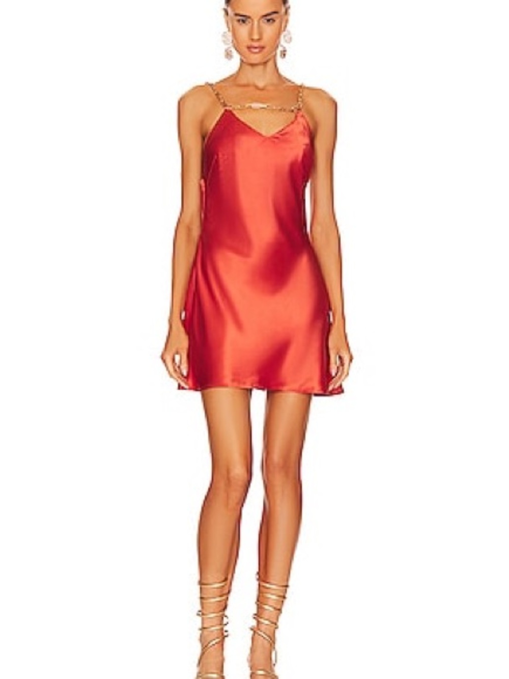 Cult Gaia Andi Dress in Rouge Size